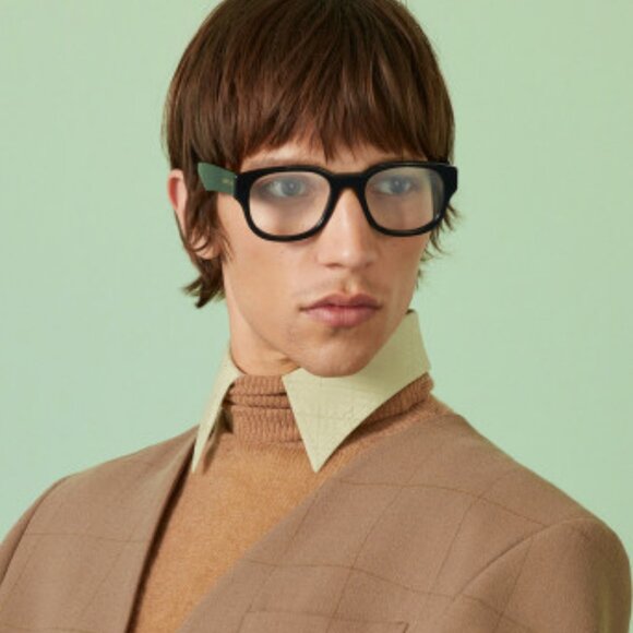 Gucci GG1429O 001 Eyeglasses Black 54mm Square Frame - Picture 3 of 11